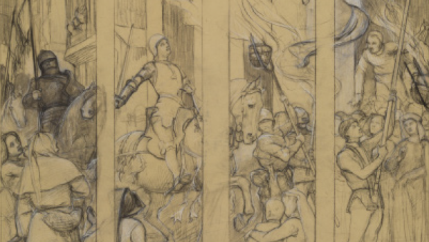 Dessins préparatoires / Jeanne d'Arc / Musée des Beaux arts d'Orléans