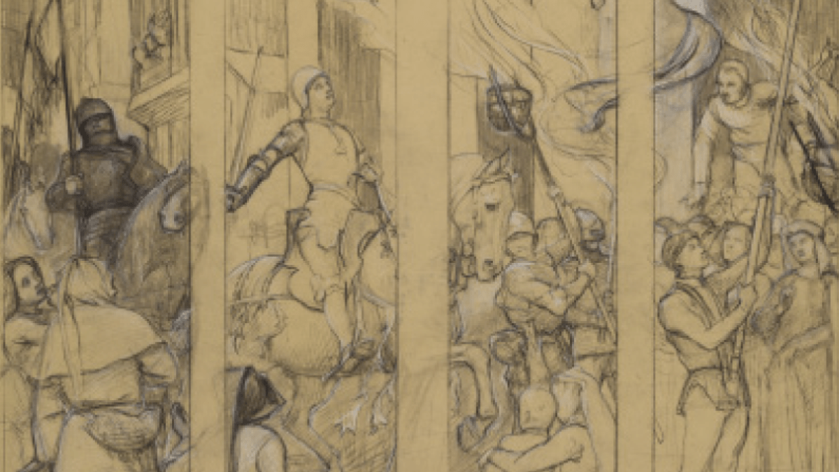Dessins préparatoires / Jeanne d'Arc / Musée des Beaux arts d'Orléans