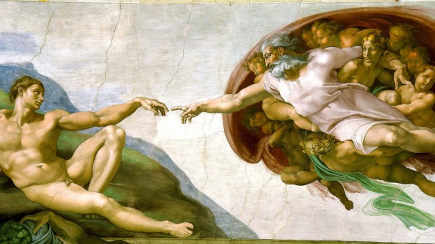 WEB3 CREATION OF ADAM SISTINE CHAPEL RENAISSANCE ITALY Michelangelo PD