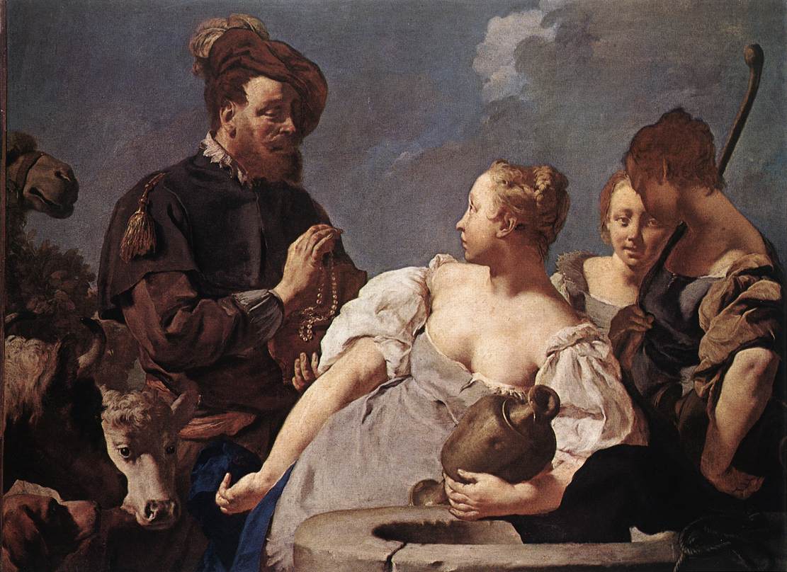 web_bible_women_Piazzetta,_Giovanni_-_Rebecca_at_the_Well_-_c._1740