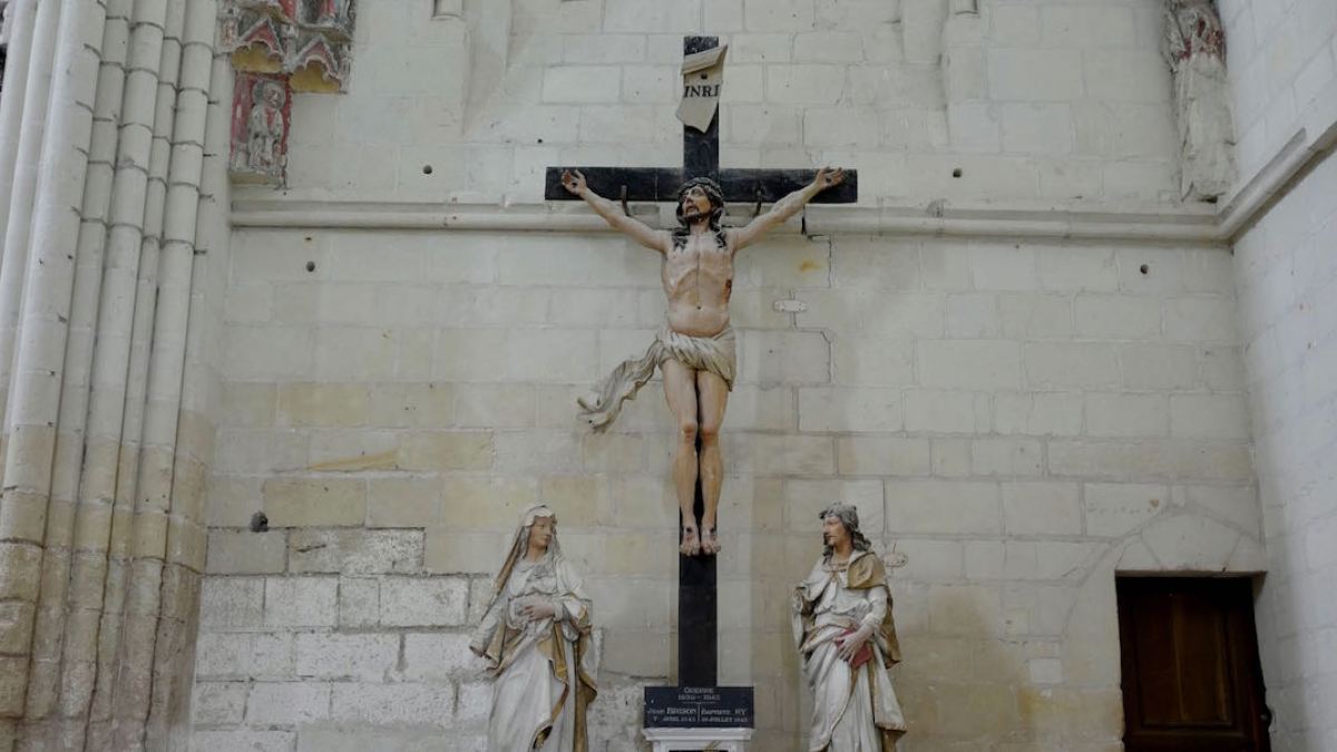 Calvaire de l’église de Candes Saint-Martin (Indre-et-Loire) ©Sabine de Rozières