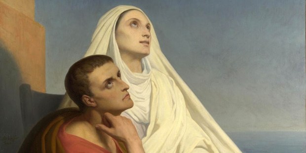Une sainte à ne pas oublier : MONIQUE (Fête le 27 août) mère de Saint Augustin Web-saint-august-27-monica-public-domain