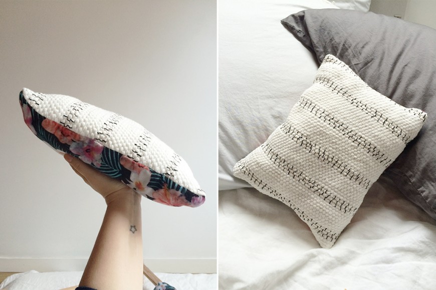DIY COUSSIN TISSAGE
