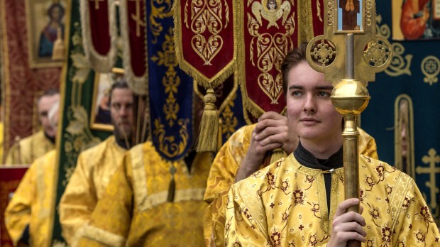 Cross procession in honor of Alexander Nevsky in St. Petersburg