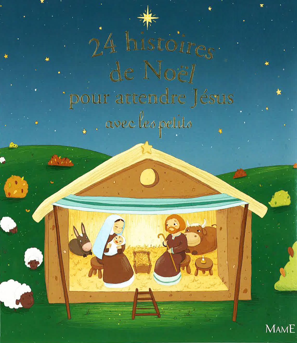 couverture de livre 24 histoires pour attendre Jésus avec les petits