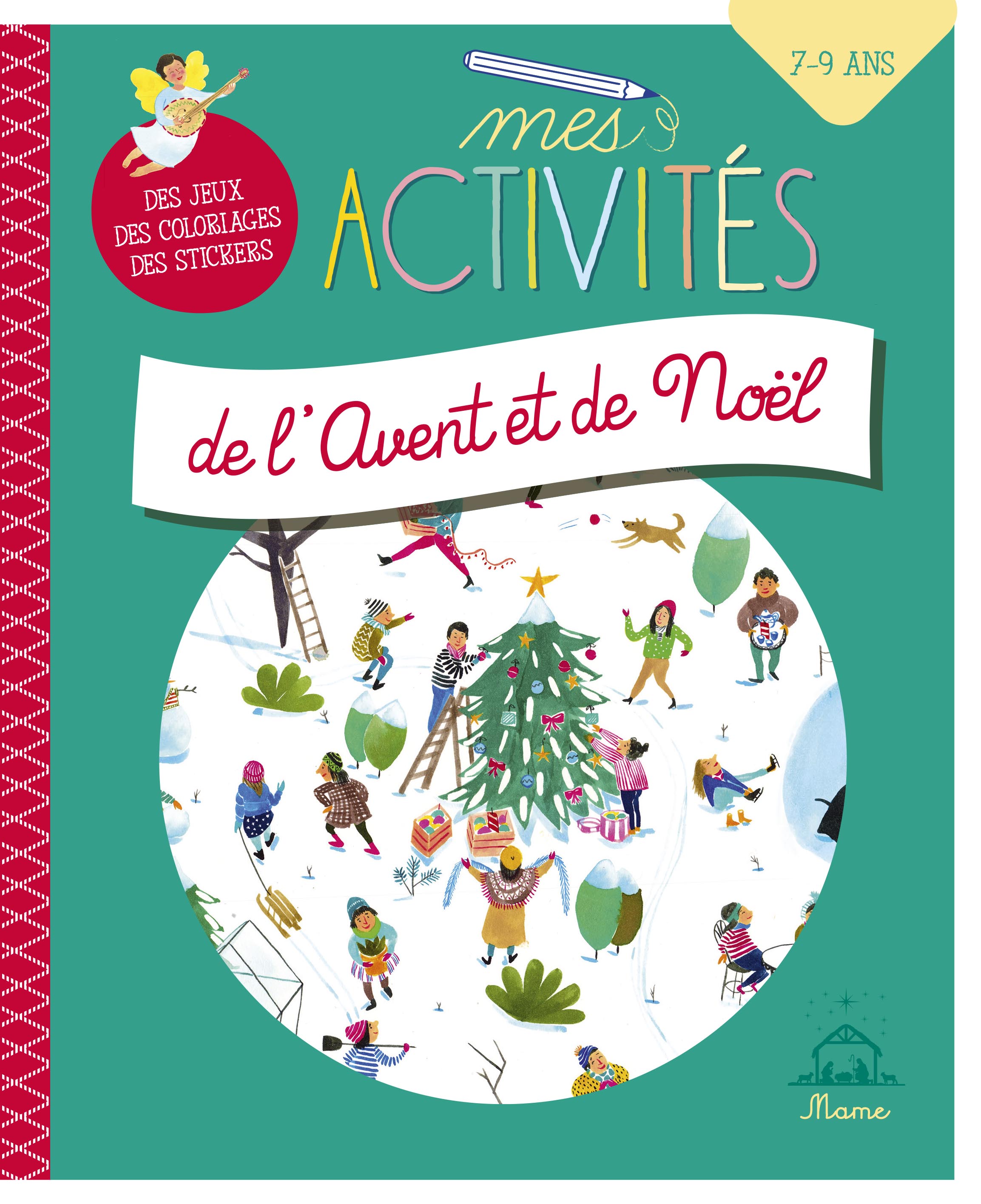 couverture livre Mes activités de l'Avent et de Noël (7-9 ans) Mame