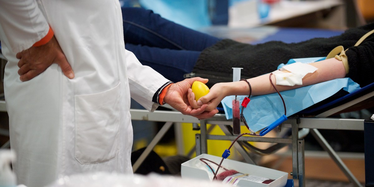 DONATING BLOOD