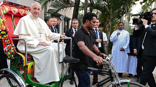 POPE FRANCIS,RICKSHAW