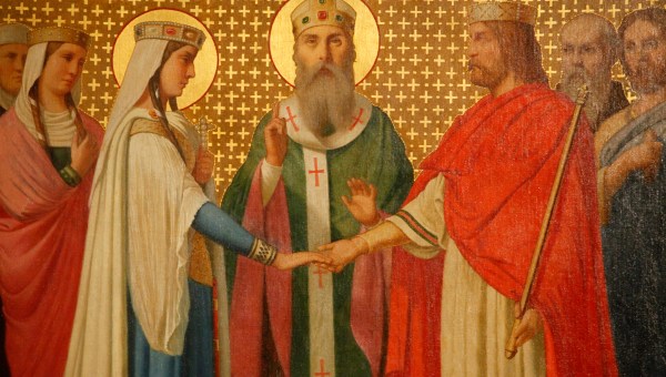 Saint Rémi mariant Clotilde et Clovis