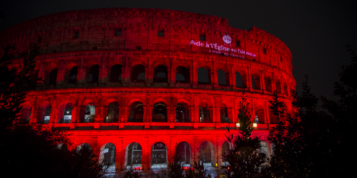 red colosseum