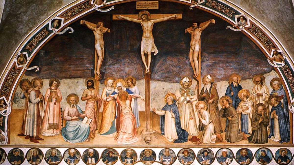 CRUCIFIXION WITH SAINTS