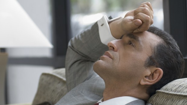man, midlife crisis, work, tired