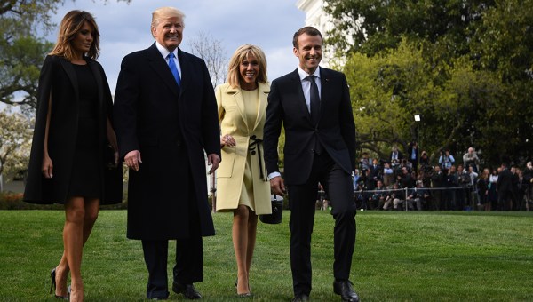TRUMP MACRON PRESIDENT US FRANCE