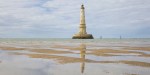 THE HISTORICAL LIGHTHOUSE OF CORDOUAN AT LOW TIDE