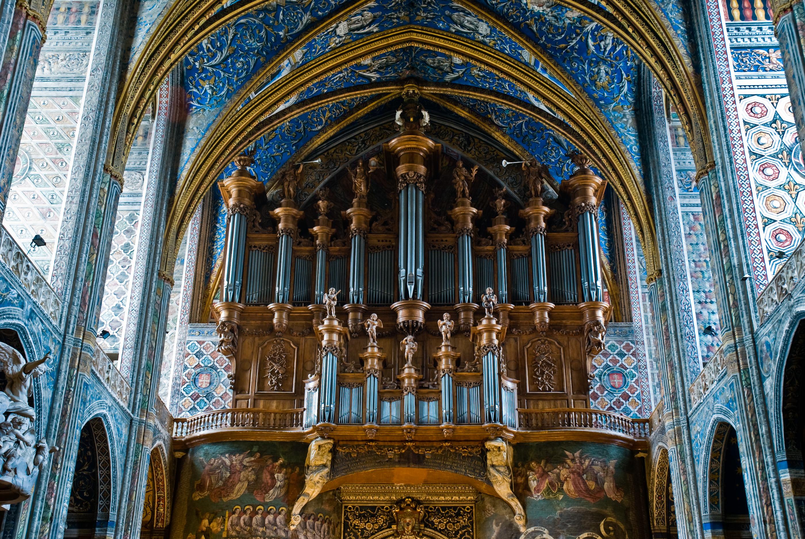 Housse de Coussin Cathedrale Orgue Musique Paris Patrimoine Eglise 40x40cm 