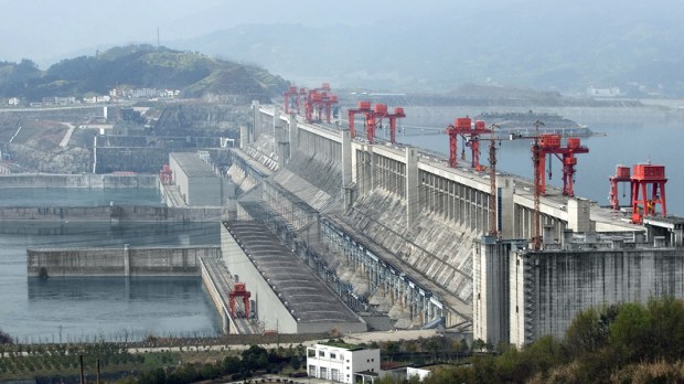 THE THREE GORGES DAM AT YANGTZE RIVER IN CHINA