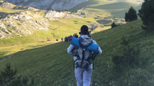 REFUGEES TREKKING