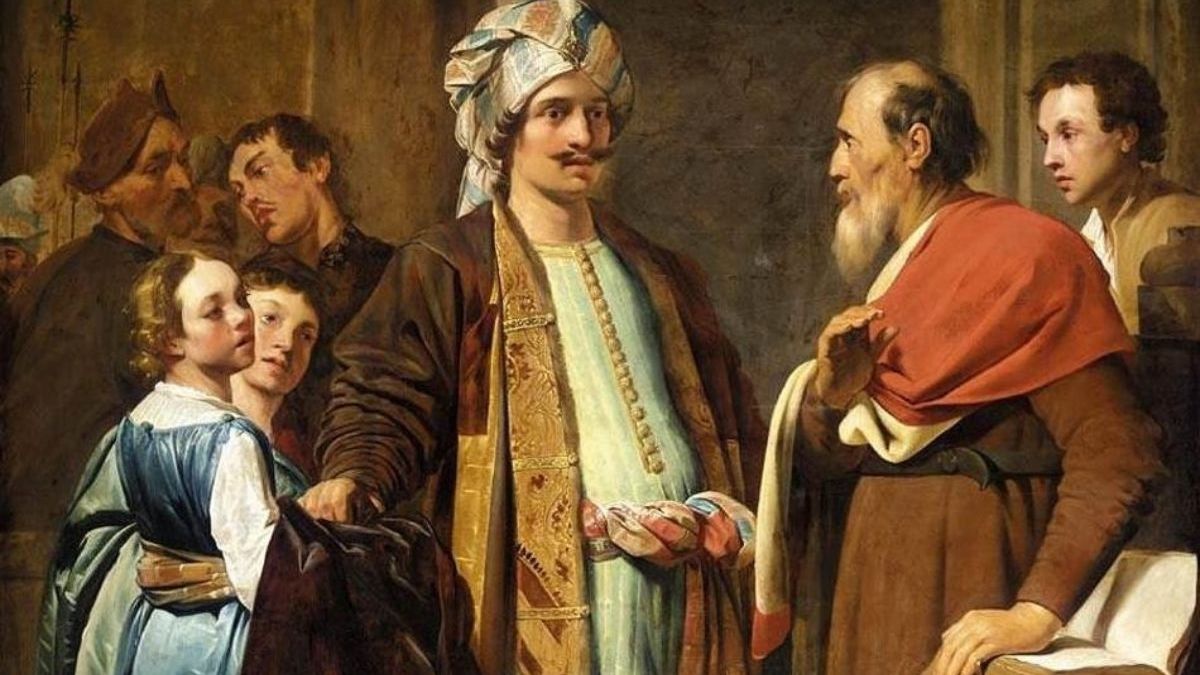 Elisee-refuse-les-presents-de-Naaman-par-Pieter-de-Grebber-1630-domaine-public