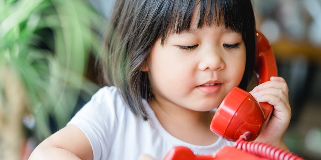 CHILD ON PHONE