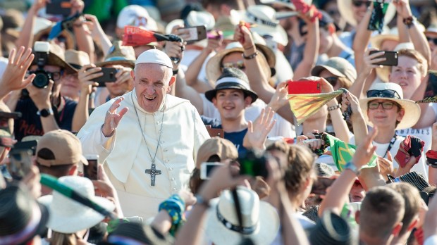 July 31, 2018 : Audience to the German ministrants in St. Peter&#8217;s Square in the Vatican.