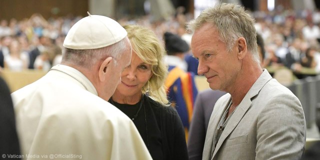 Le chanteur Sting se confie humblement sur sa foi Web3-sting-meet-pope-francis-vatican-the-police-artist-musician-trudy-vatican-media-via-official-sting
