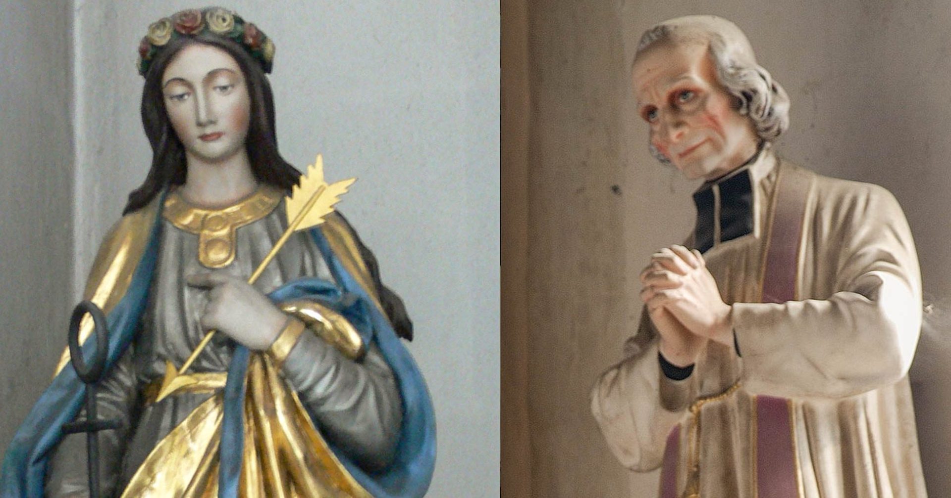ST PHILOMENA,ST JOHN MARIE VIANNEY