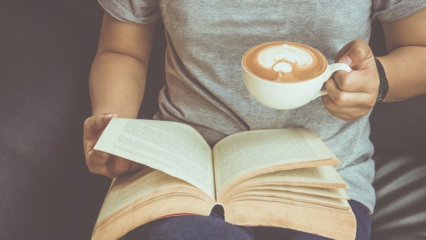 WOMAN,READING,BOOK