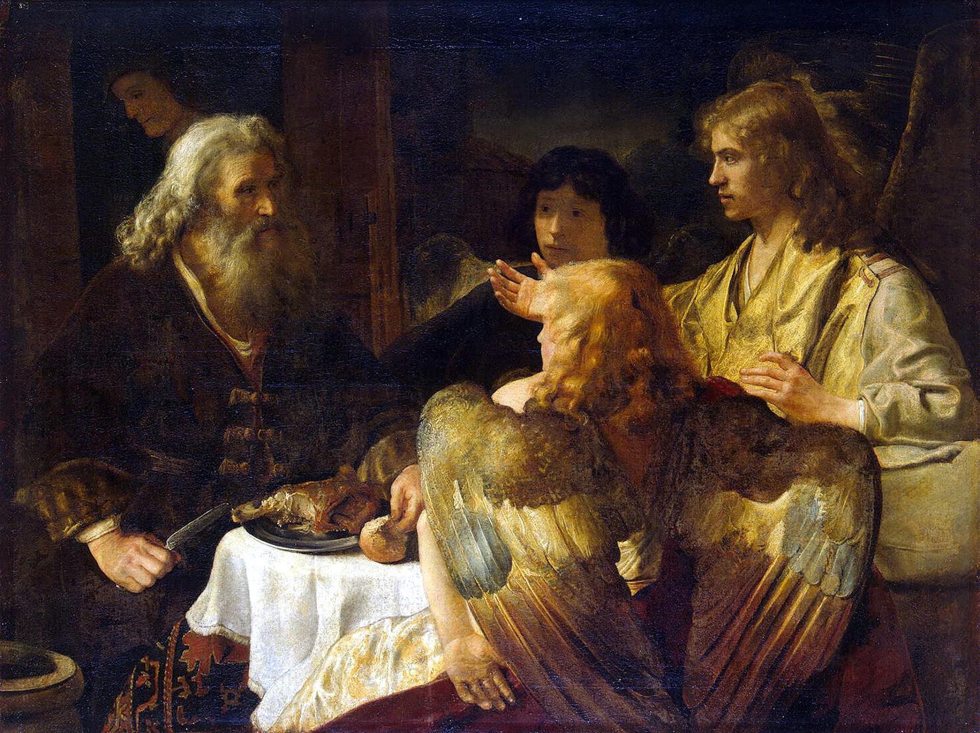 Jan_Victors_or_Rembrandt_Studio_-_Abraham_and_the_3_Angels