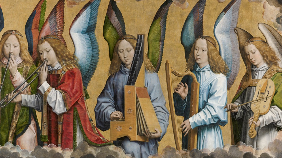 MUSICIAN ANGELS BY HANS MEMLING