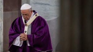 POPE FRANCIS ASH WEDNESDAY-