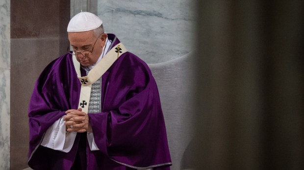 POPE FRANCIS ASH WEDNESDAY-