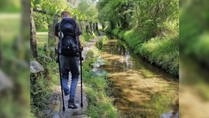 Grzegorz sur le chemin de Compostelle