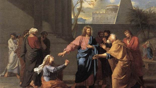 Jean-Germain_Drouais_-_The_Woman_of_Canaan_at_the_Feet_of_Christ_-_WGA06696