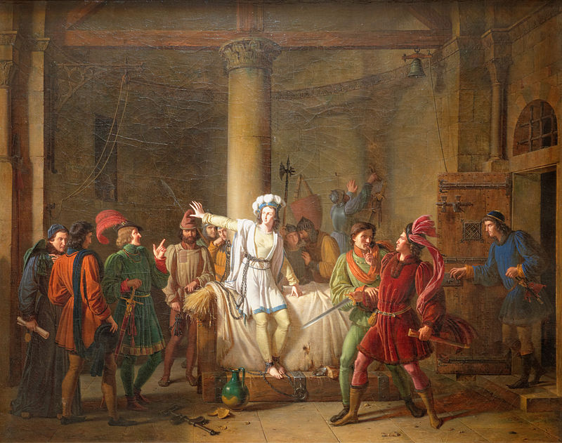 Jeanne d’Arc prisonnière à Rouen,