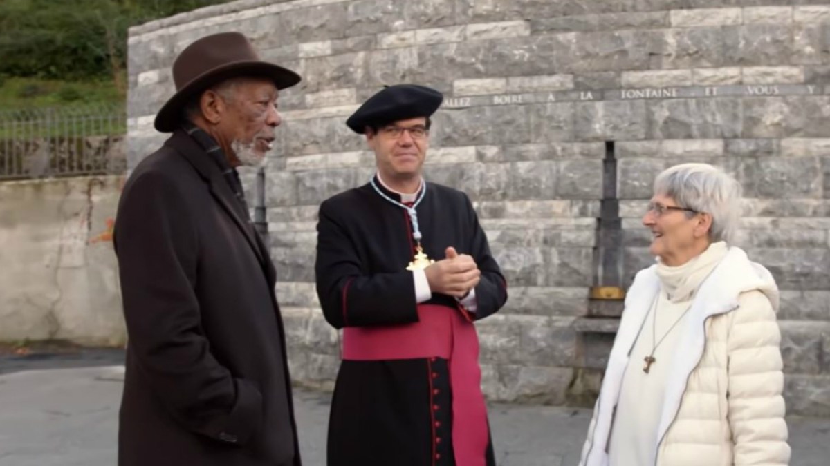 Morgan Freeman et Bernadette Moriau