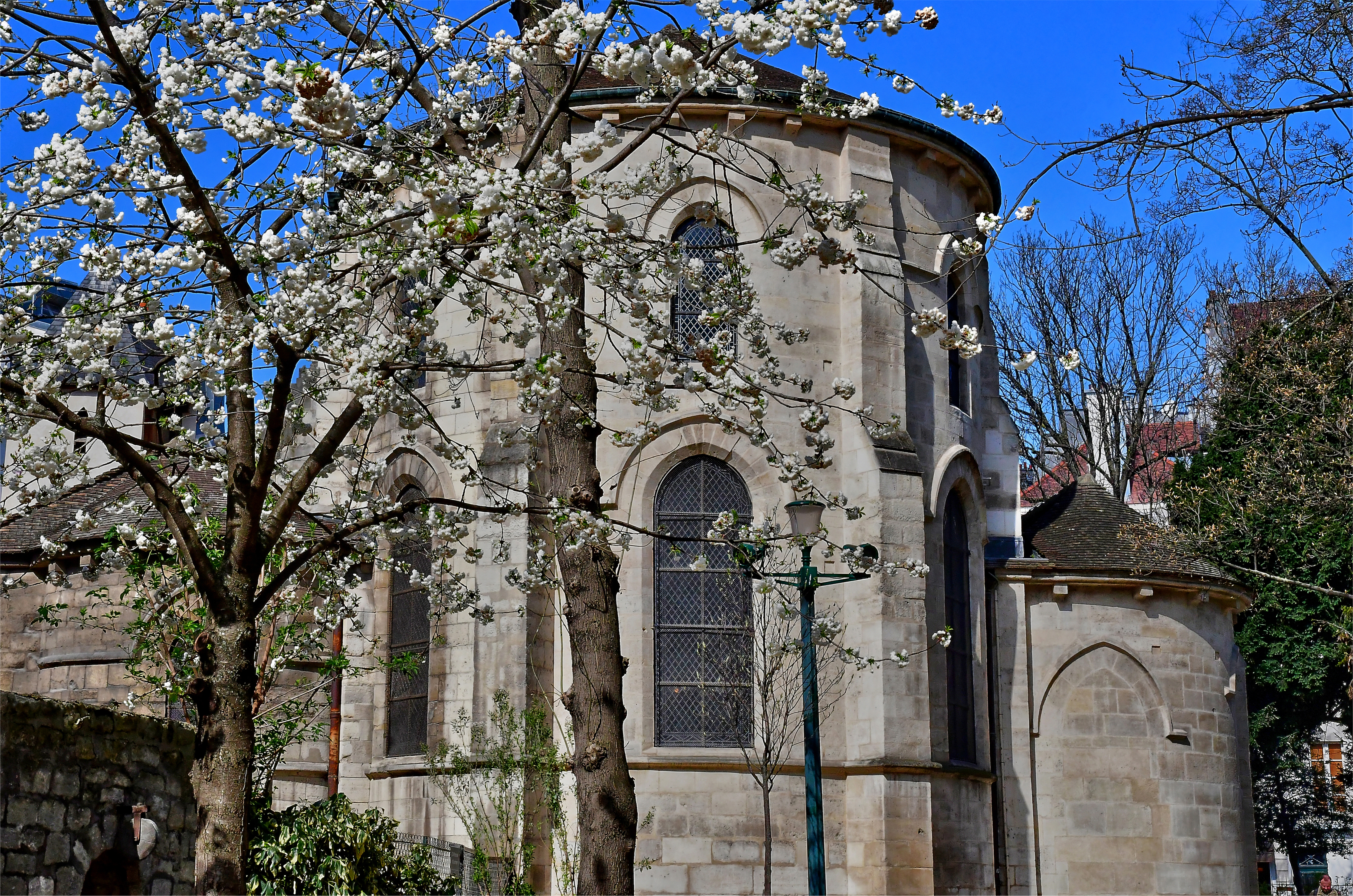 WEB2 – Paris; France – april 2 2017 : the saint Julien le Pauvre church in the Rene Viviani square – Image  – shutterstock_1338722159.jpg