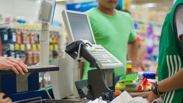 Caisse supermarché