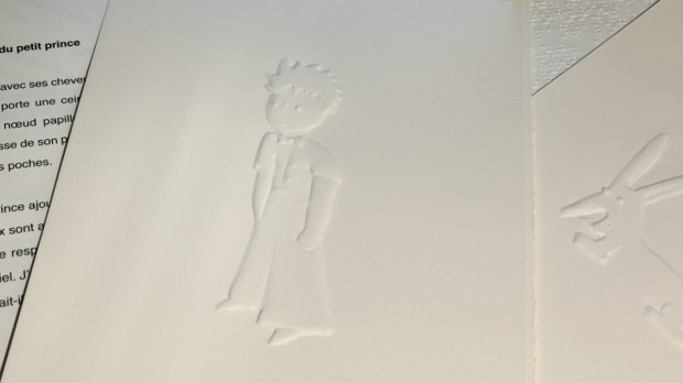 Visuel de l’édition tactile du « Petit Prince ».