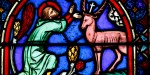 cerf vitrail