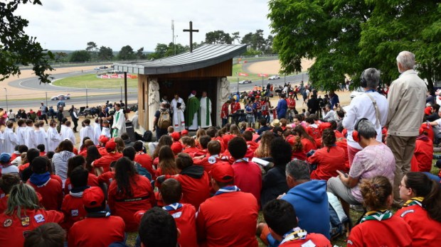Messe des 24h du Mans en 2018.