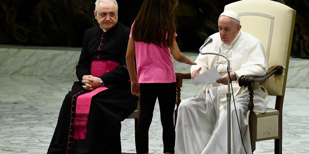 pope francis girl