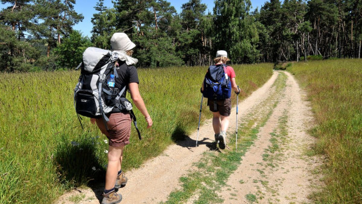 pèlerins sur les chemins de saint jacques
