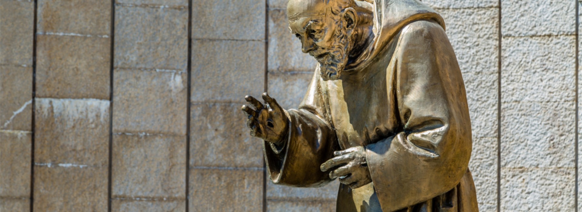 WEB2 -Statue of Saint Father Pious in the Shrine in San Giovanni Rotondo, in Apulia in Italy – shutterstock_345535472.jpg