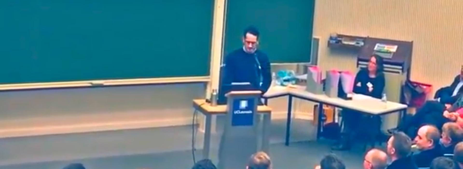 Pedro Correa à l’Université catholique de Louvain.
