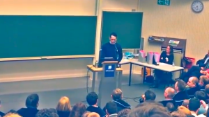 Pedro Correa à l’Université catholique de Louvain.