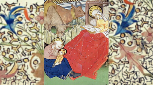 Nativité, extrait du Livre d&rsquo;Heures de Besançon
