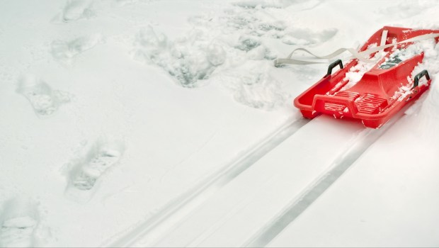 Luge sur la neige