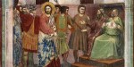 Giotto, Jésus devant Caïphe