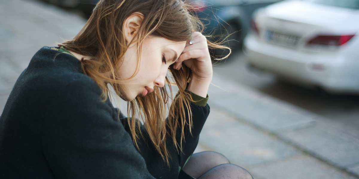 SAD WOMAN, YOUNG WOMAN,