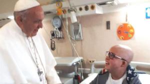 Rencontre entre le pape François et Vincenzo